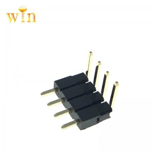 2,54mm 2p ~ 40p 90 ° Jobb szög Két műanyag hozzáadott PIN fejléc csatlakozó